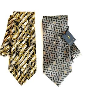 NWT Huberteam and N.  Gabrielli Bundle of 2 ties